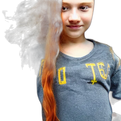 hair, dragon, face, dress transparent PNG cut-out