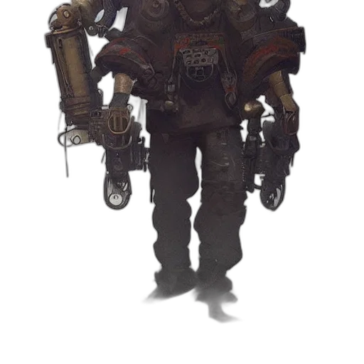 robot, weapon, staff, creature transparent PNG cut-out