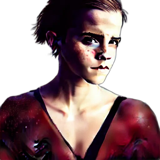face, photorealistic, concept art, comic book art transparent PNG cut-out