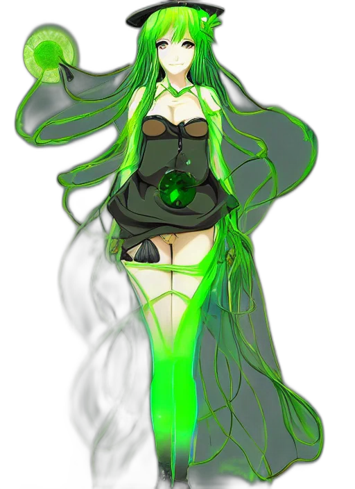 dress, staff, concept art, fantasy art transparent PNG cut-out
