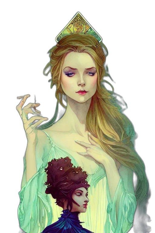 crown, dress, fantasy art, concept art transparent PNG cut-out