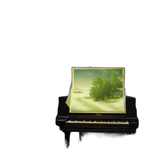 furniture, tree, crown, oil painting transparent PNG cut-out