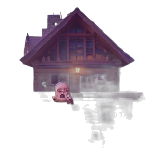 face, building, creature, mask transparent PNG cut-out