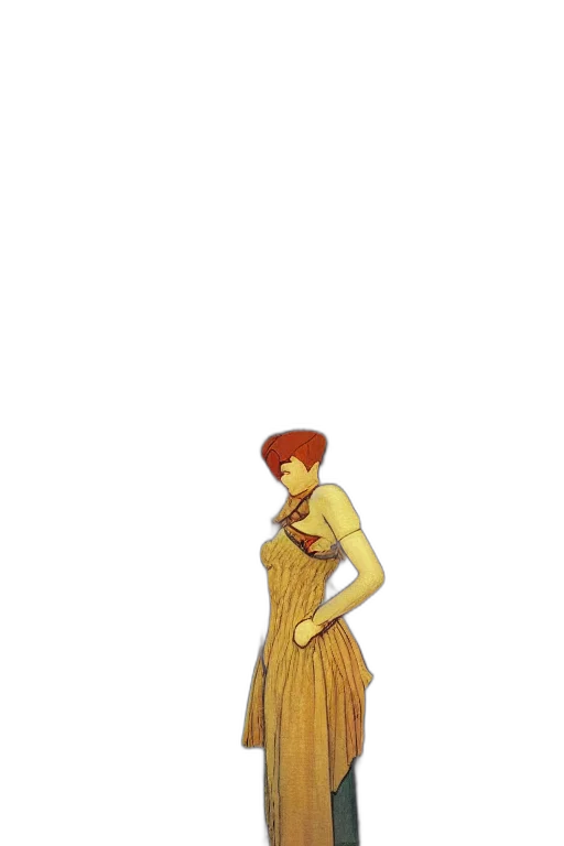 dress, staff, jewelry, pixel art transparent PNG cut-out