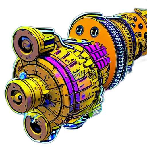 weapon, robot, car, jewelry transparent PNG cut-out