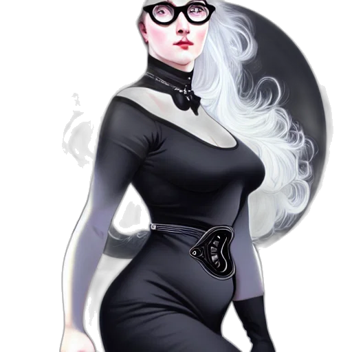 dress, fantasy art, comic book art, concept art transparent PNG cut-out