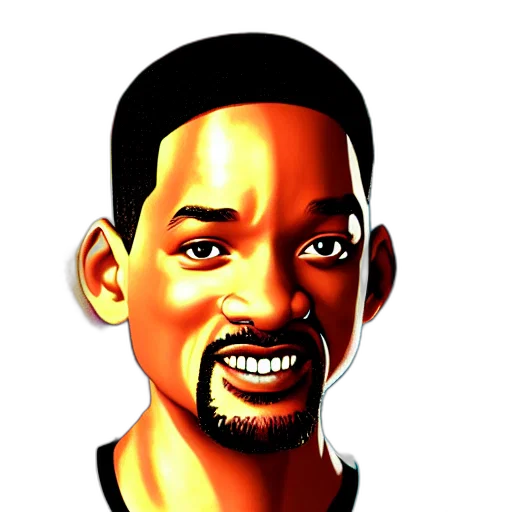 face, cartoon, photorealistic, pixel art transparent PNG cut-out