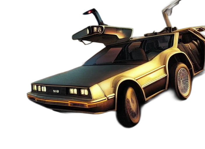 car, concept art, 3d render, vfx transparent PNG cut-out