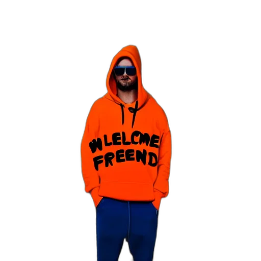 jacket, 3d render, concept art, neon transparent PNG cut-out