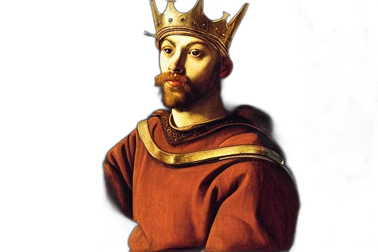 crown, staff, face, sword transparent PNG cut-out