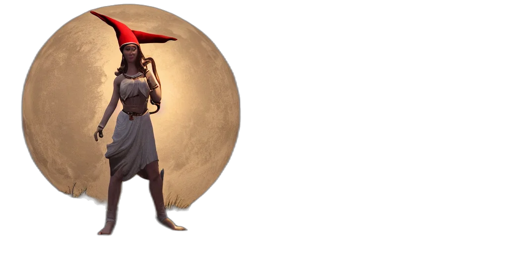 umbrella, hat, staff, dress transparent PNG cut-out