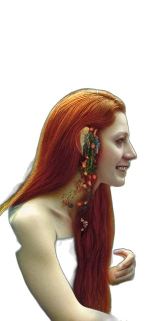 jewelry, crown, face, hair transparent PNG cut-out