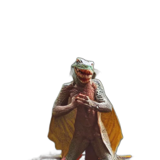 creature, dragon, animal, staff transparent PNG cut-out
