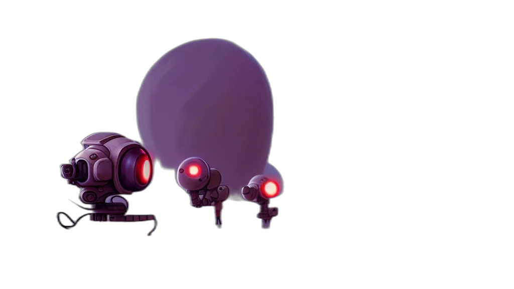 robot, weapon, umbrella, staff transparent PNG cut-out