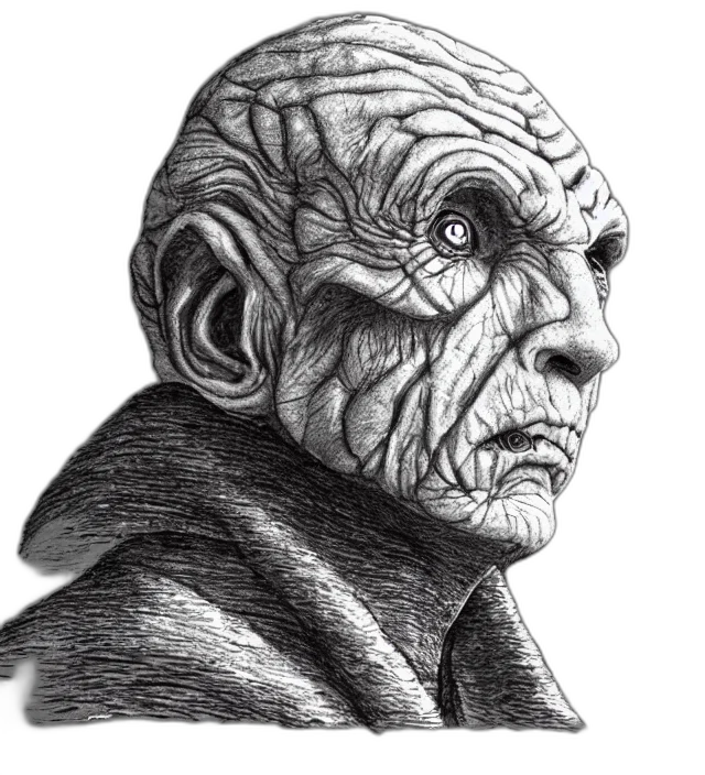face, mask, creature, staff transparent PNG cut-out