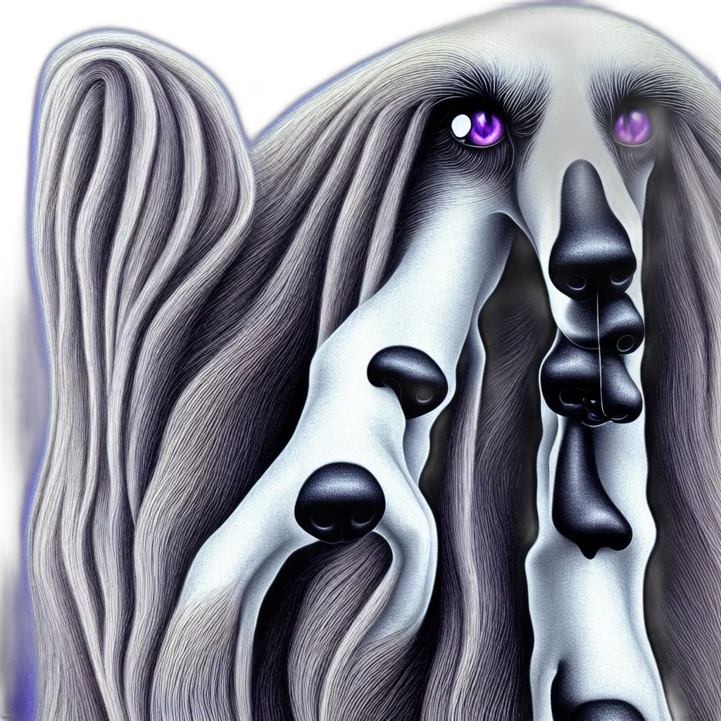 mask, hair, face, creature transparent PNG cut-out