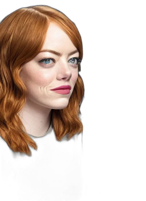 face, hair, photorealistic, cartoon transparent PNG cut-out