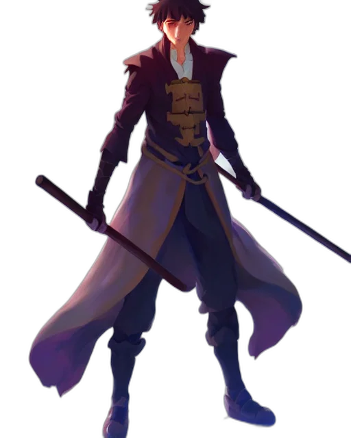 staff, sword, jacket, weapon transparent PNG cut-out