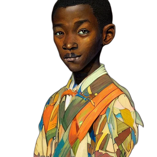 face, jacket, staff, robot transparent PNG cut-out