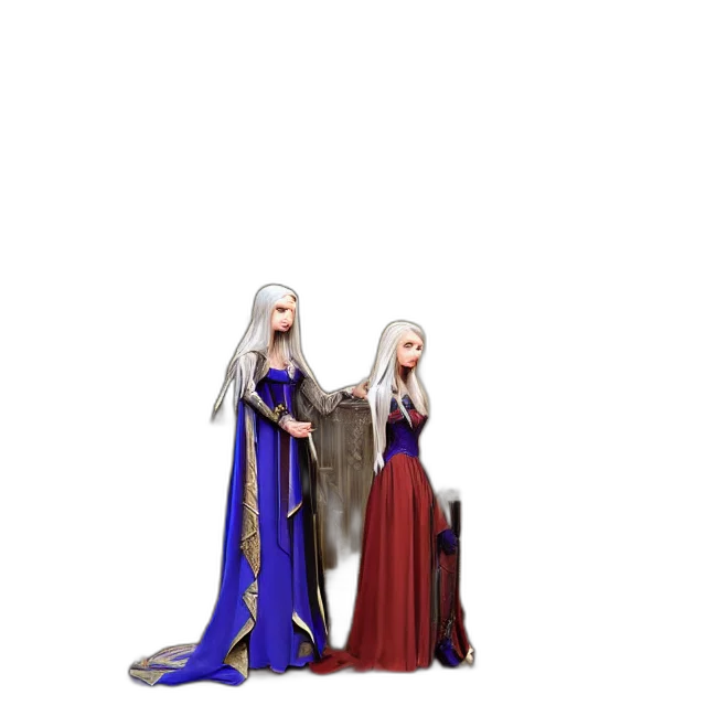 dress, fantasy art, concept art, 3d render transparent PNG cut-out