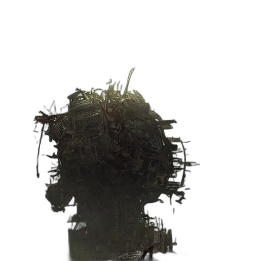 mask, crown, hair, robot transparent PNG cut-out