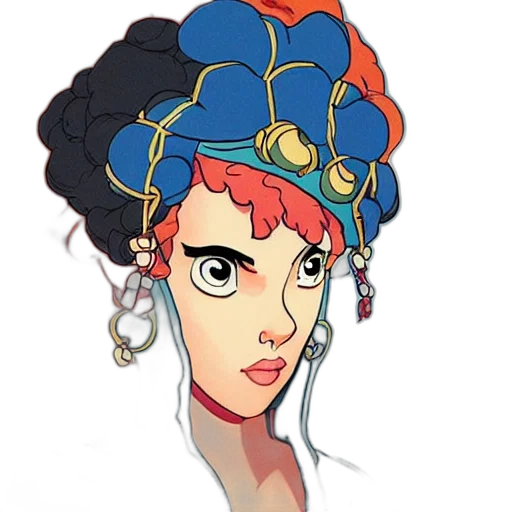 crown, hat, face, staff transparent PNG cut-out