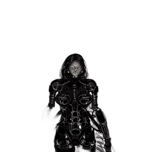 dress, robot, creature, mask transparent PNG cut-out