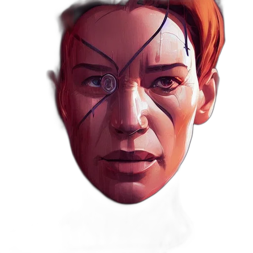 face, mask, creature, robot transparent PNG cut-out