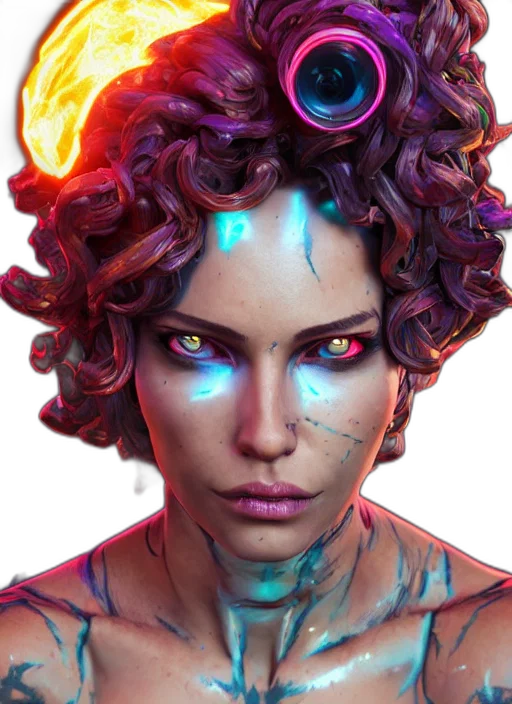 face, jewelry, staff, robot transparent PNG cut-out