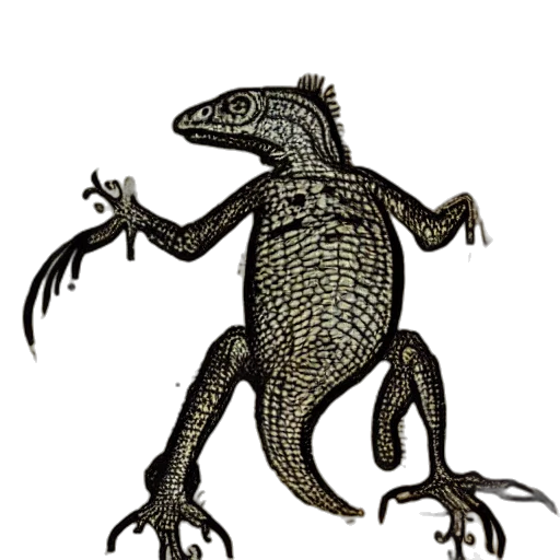dragon, animal, creature, staff transparent PNG cut-out