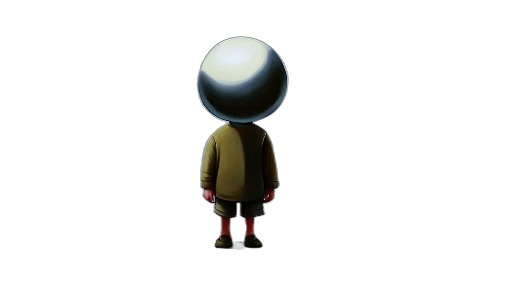 hat, robot, jacket, staff transparent PNG cut-out