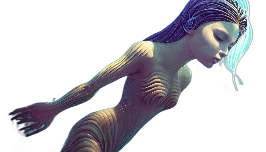 creature, hair, animal, dress transparent PNG cut-out