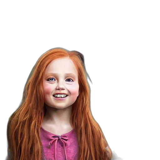 hair, face, dress, creature transparent PNG cut-out