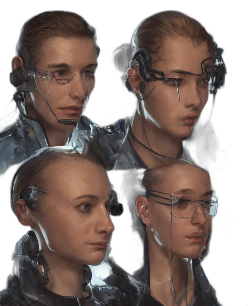 face, robot, mask, staff transparent PNG cut-out