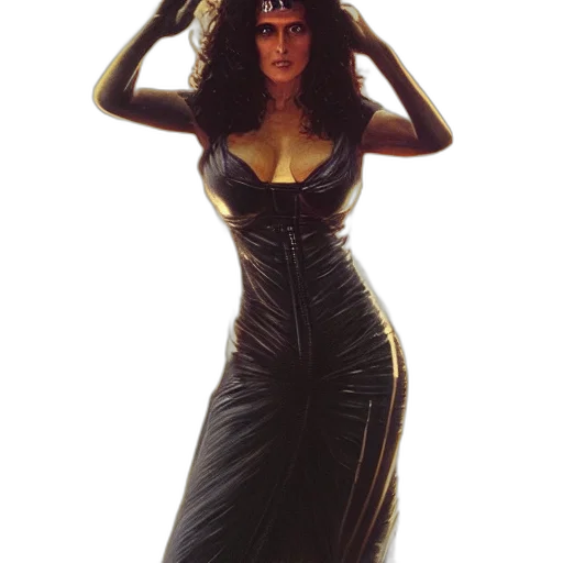 dress, concept art, photorealistic, comic book art transparent PNG cut-out