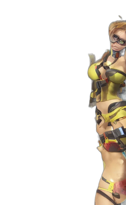 weapon, dress, concept art, 3d render transparent PNG cut-out