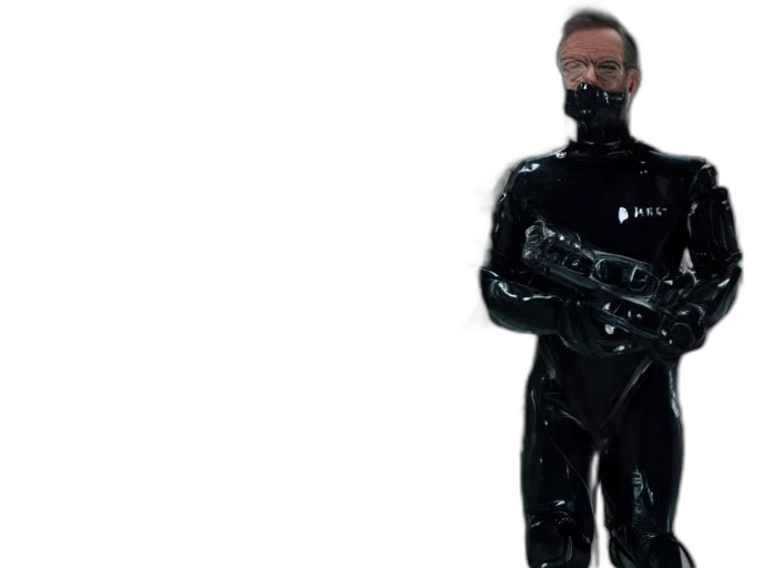 robot, weapon, jacket, mask transparent PNG cut-out