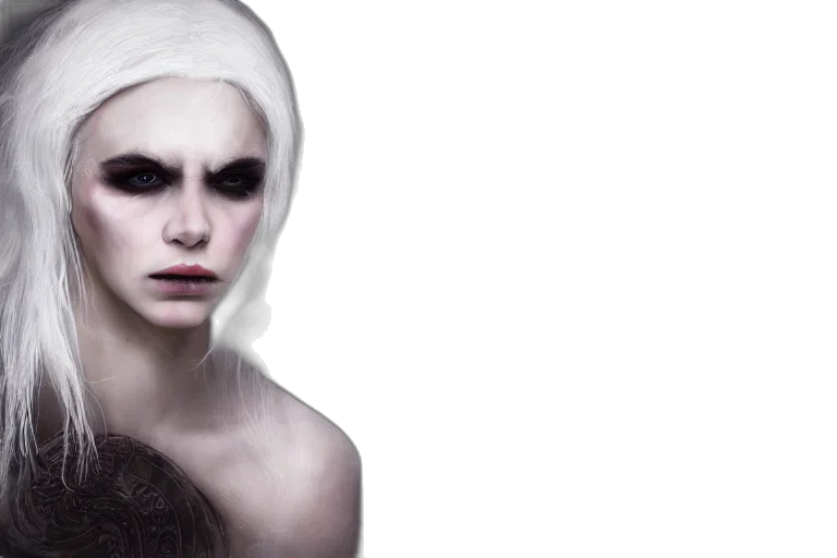 hair, face, mask, creature transparent PNG cut-out
