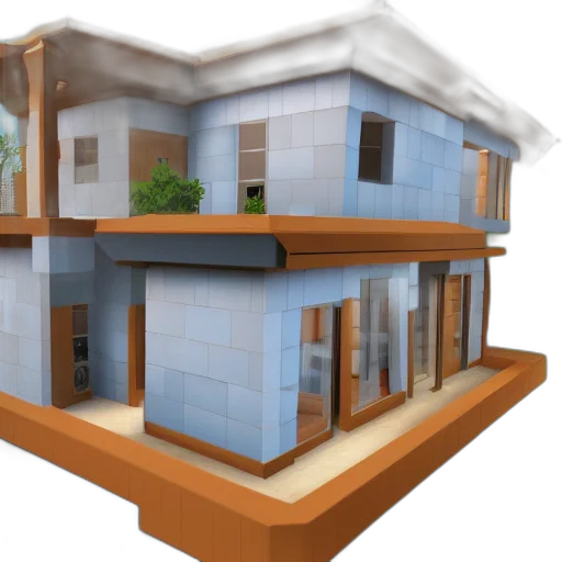building, 3d render, photorealistic, concept art transparent PNG cut-out