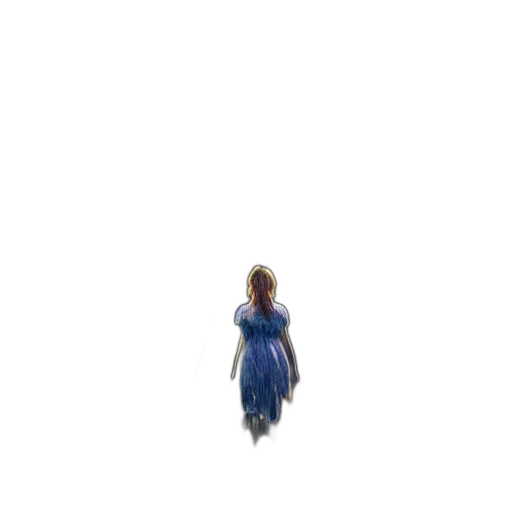 dress, creature, hair, robot transparent PNG cut-out