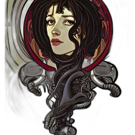 robot, concept art, comic book art, cyberpunk transparent PNG cut-out