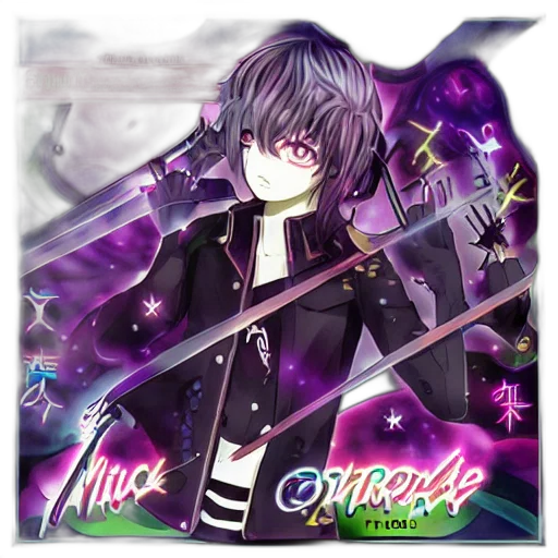 sword, staff, weapon, vaporwave transparent PNG cut-out