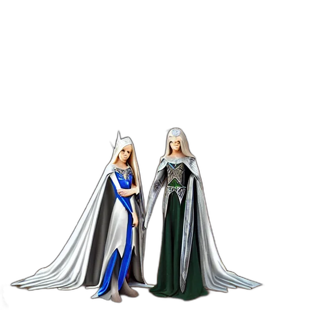 crown, dress, concept art, 3d render transparent PNG cut-out