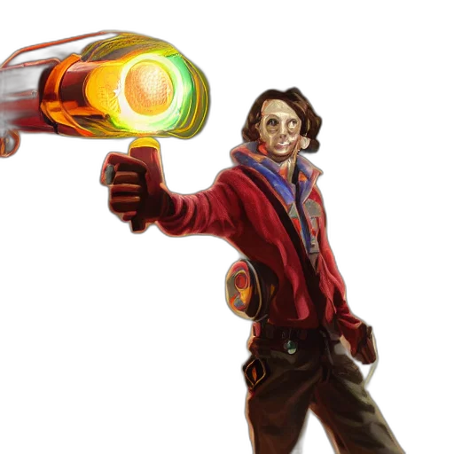 weapon, staff, jacket, concept art transparent PNG cut-out
