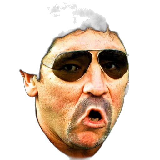 face, cartoon, photorealistic, maradona transparent PNG cut-out