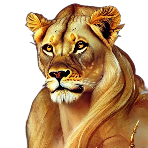 animal, crown, jewelry, photorealistic transparent PNG cut-out