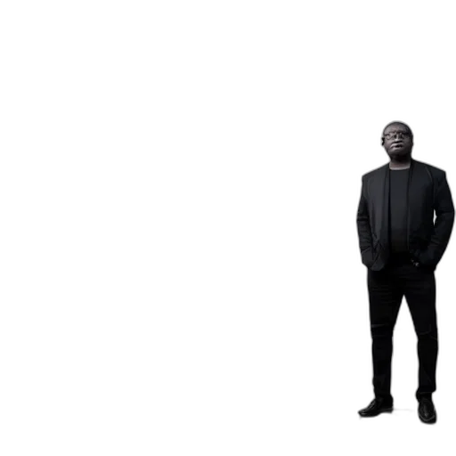 jacket, staff, robot, creature transparent PNG cut-out