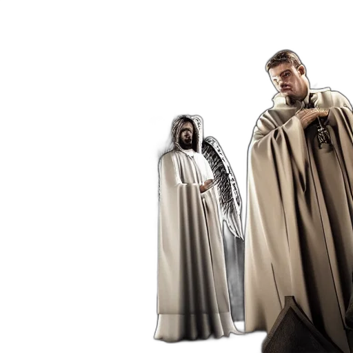 concept art, 3d render, angel, protecting transparent PNG cut-out