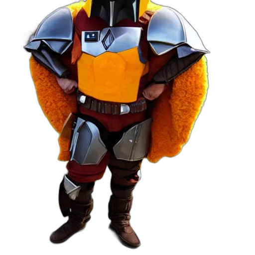 jacket, robot, staff, sword transparent PNG cut-out