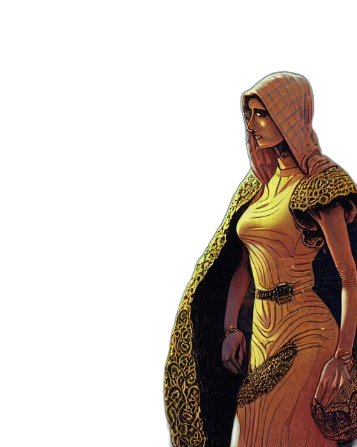 dress, comic book art, concept art, fantasy art transparent PNG cut-out